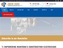 Tablet Screenshot of ibew2085.com